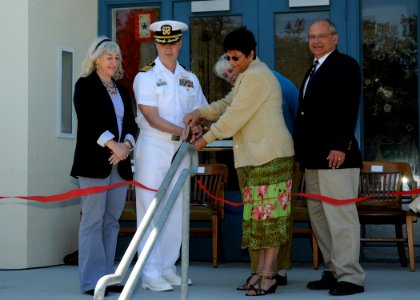 US Navy 100612-N-9860Y-005 Building 12 is renamed Simard Hall at the Naval Air Station Whidbey Island Seaplane Base
