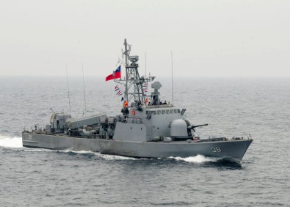 US Navy 100619-N-9301W-357 The Chilean navy fast attack craft Teniente Serrano (LM 38) is underway off the coast of Iquique, Chile participating in Southern Seas 2010