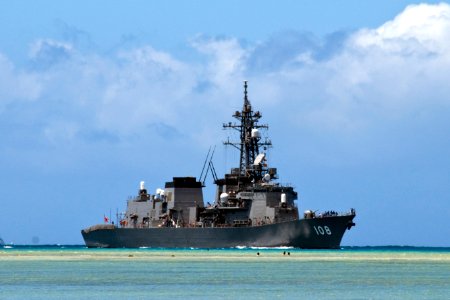 US Navy 100623-N-6674H-001 JS Akebono (DD 108) arrives at Joint Base Pearl Harbor-Hickam, Hawaii, for RIMPAC 2010