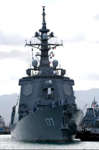 US Navy 100622-N-6674H-002 The Japan Maritime Self-Defense Force guided-missile destroyer JS Atago (DDG 177) arrives at Joint Base Pearl Harbor-Hickam for Rim of the Pacific (RIMPAC) 2010