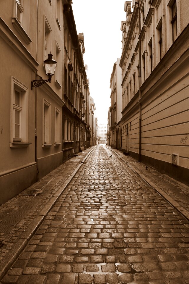 Poland the old town alley