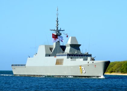 US Navy 100623-N-8539M-708 The Republic of Singapore Navy Formidable-class frigate RSS Supreme (73) arrives at Joint Base Pearl Harbor-Hickam to participate in Rim of the Pacific (RIMPAC) 2010