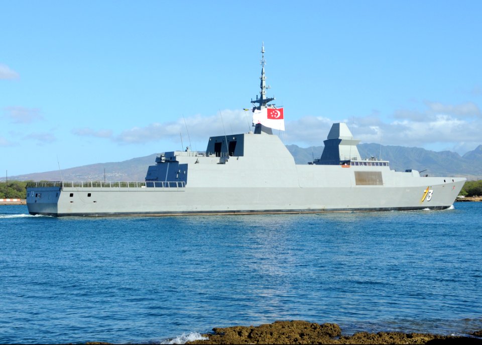 US Navy 100623-N-8539M-723 The Republic of Singapore Navy Formidable-class frigate RSS Supreme (73) arrives at Joint Base Pearl Harbor-Hickam to participate in Rim of the Pacific (RIMPAC) 2010