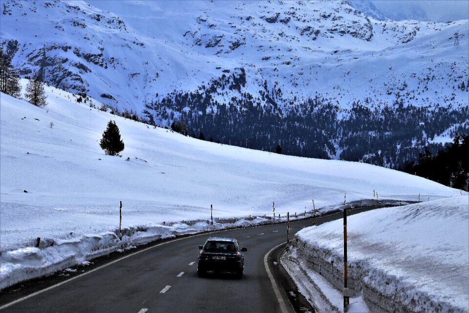 Winter mountain cold
