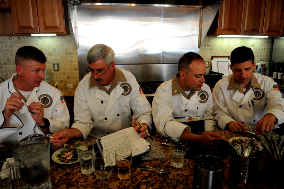 US Navy 100624-N-9818V-095 Senior leadership participates as guest judges at the Commander Navy Installations Command's 2nd annual Culinary Competition held at CulinAerie
