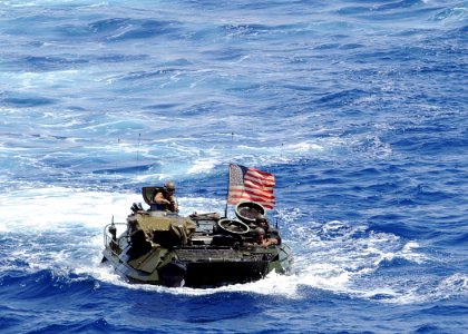 US Navy 100702-N-1082Z-046 An amphibious assault vehicle assigned to the 24th Marine Expeditionary Unit (24th MEU)