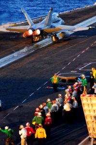 US Navy 100708-N-3659B-044 An F-A-18C Hornet assigned to the