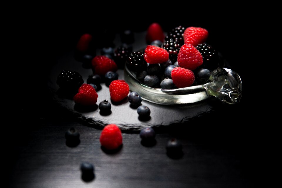 Raspberries fruits sweet