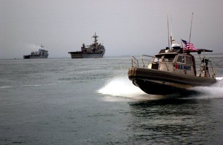 USN patrol boat in the Persian Gulf photo