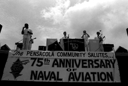 USN band New Orleans plays at NAS Pensacola 1986