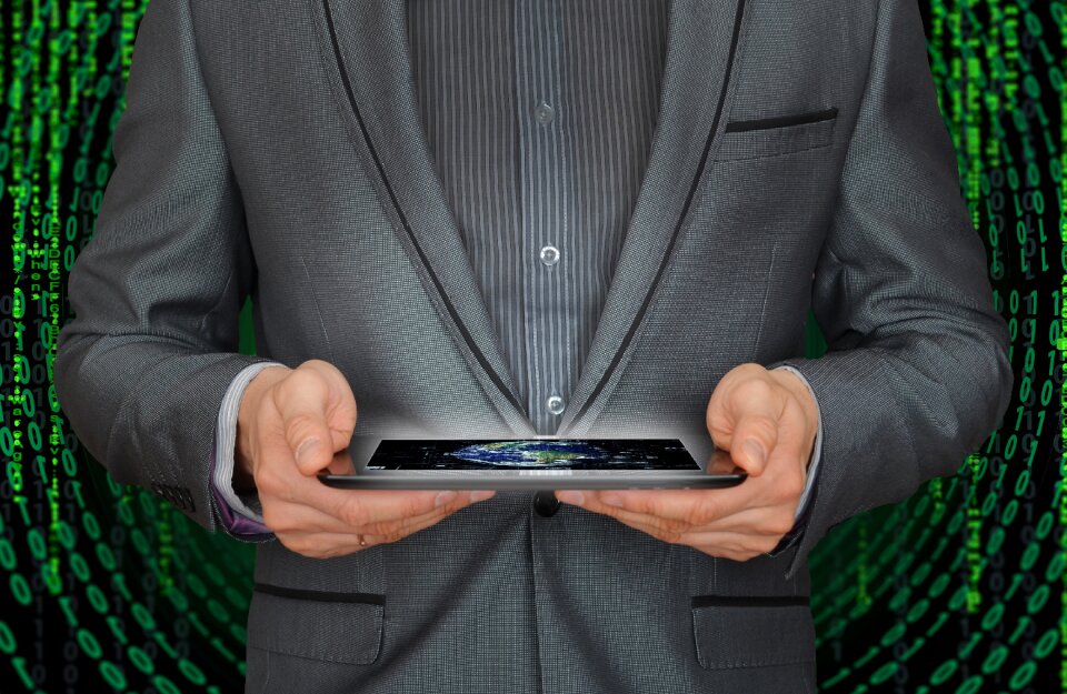Man technology gray business