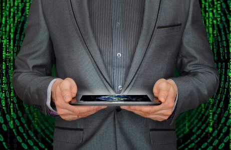Man technology gray business