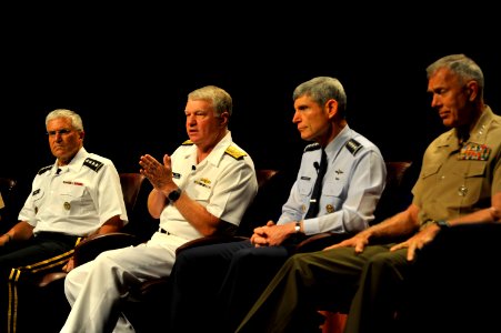 US Navy 100723-N-8273J-010 Senior leaders participate in a panel discussion during the Military Child Education Coalition's 12th annual conference