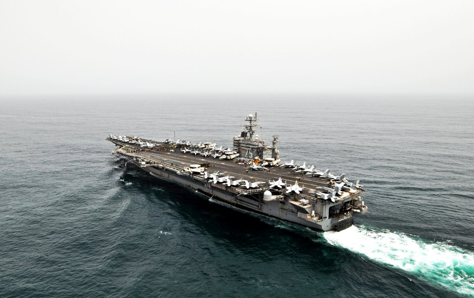 US Navy 100729-N-6003P-124 USS Harry S. Truman (CVN 75) operates in the Arabian Sea supporting maritime security operations and theater security cooperation efforts in the U.S. 5th Fleet area of responsibility