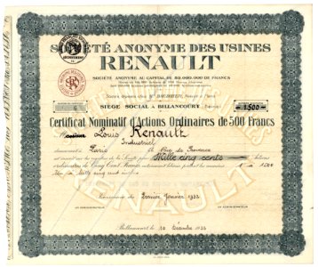 Usines Renault 1932