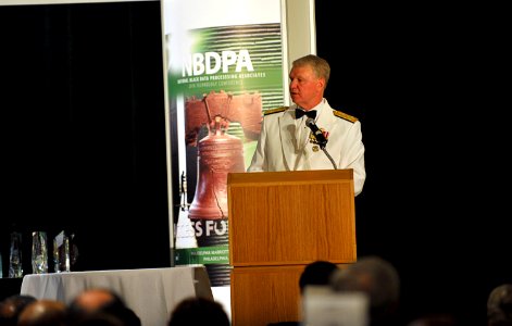 US Navy 100731-N-8273J-357 Chief of Naval Operations (CNO) Adm. Gary Roughead delivers remarks during the Black Data Processing Association (BDPA) awards gala in Philadelphia