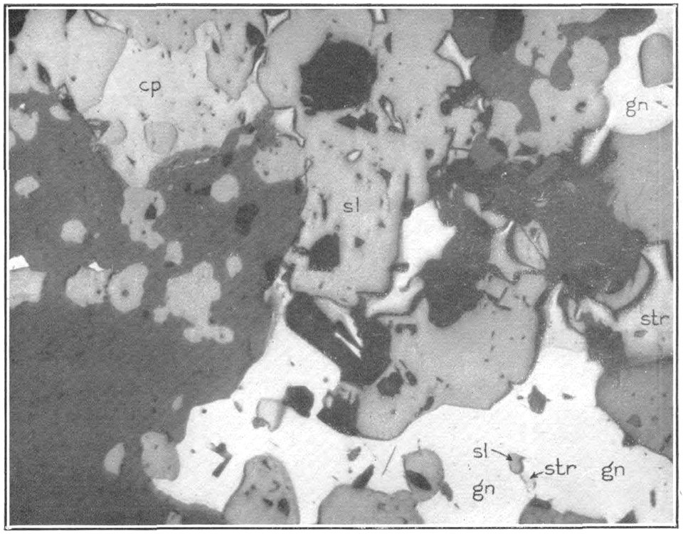 USGS Bulletin787 Plate18 FigureB Mutual boundary between Stromeyerite and Galena