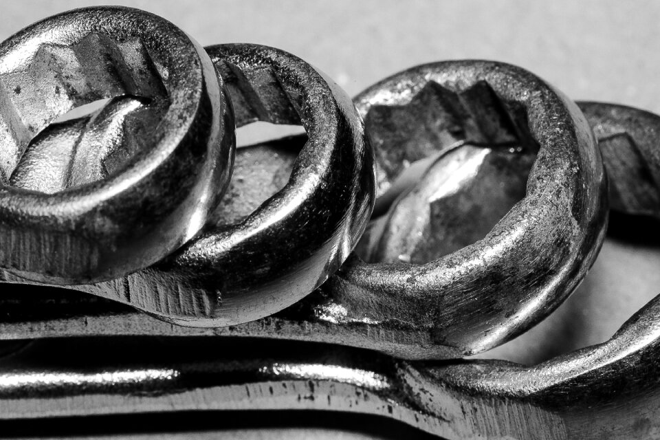 Spanner metal industrial