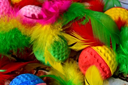 Balls feather background