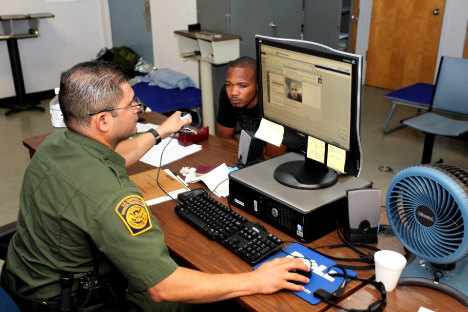 USBP officer at work