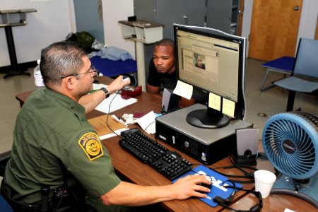 USBP officer at work
