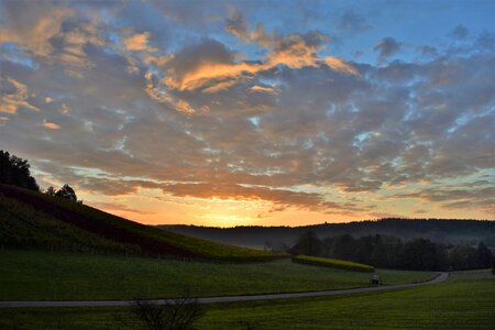 Clouds nature morgenstimmung photo