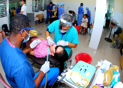 US Navy 100811-N-3589B-024 Medical personnel perform an oral surgery procedure during a medical civic action project at Da Nang hospital