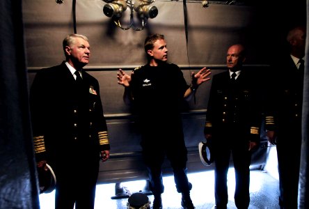 US Navy 100816-N-8273J-251 Adm. Gary Roughead and Rear Adm. Haakon Bruun-Hanssen