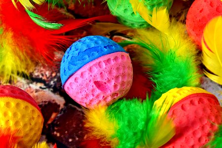 Balls feather background