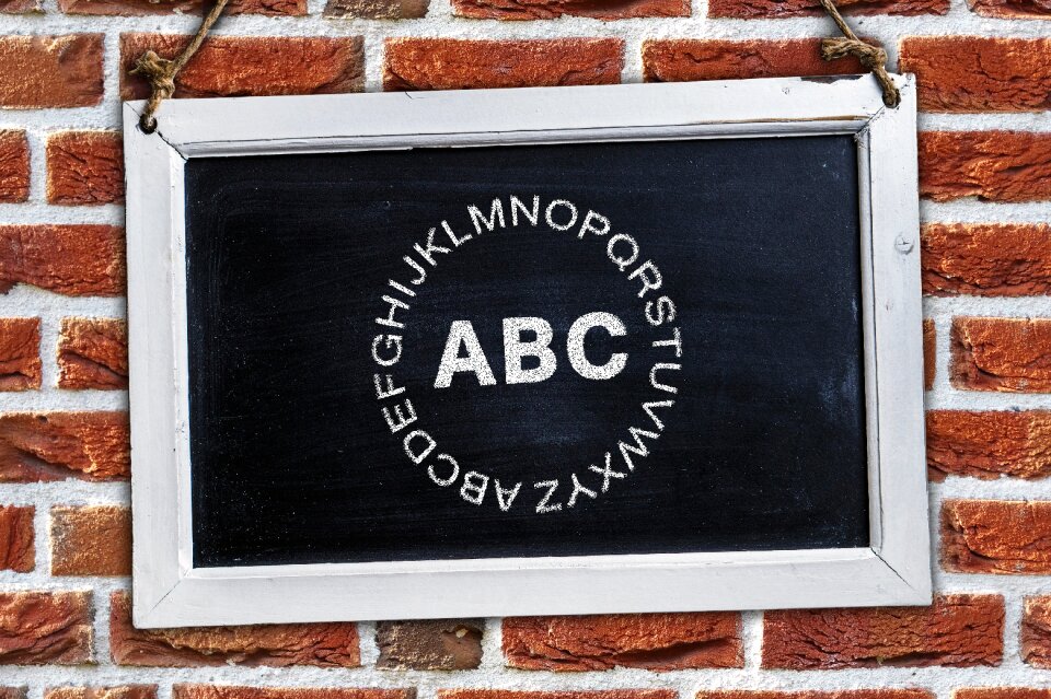 Board alphabet literacy