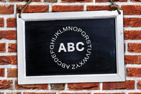 Board alphabet literacy