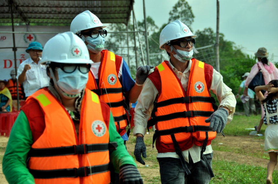 USAID, Red Cross Support Disaster Response Drill in Duy Hoa Commune, Quang Nam Province (8248517361)
