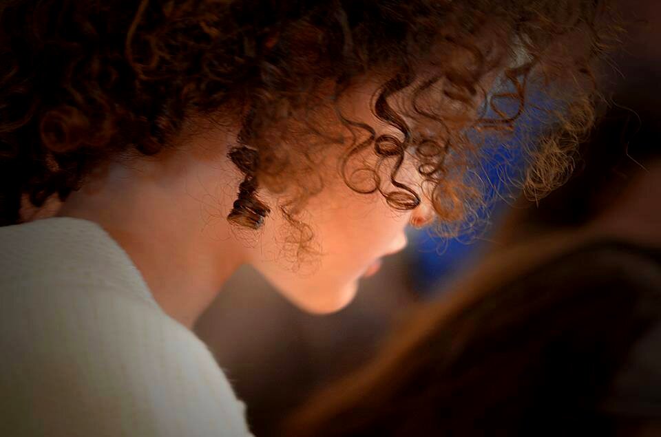 Portrait girl light