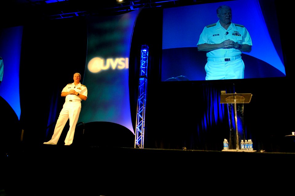 US Navy 100825-N-3548M-079 Chief of Naval Operations (CNO) Adm. Gary Roughead delivers remarks and answers questions at the AUVSI Unmanned Systems North America 2010 Symposium ^ Exhibition in Colorado