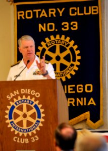 US Navy 100826-N-3548M-265 Chief of Naval Operations (CNO) Adm. Gary Roughead is keynote speaker at a meeting for the Rotary Club of San Diego