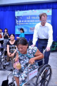 USAID Project Supports Rehabilitation Department for Children and Wheelchair Distribution in Danang (9302467309) photo