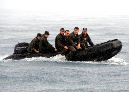 US Navy 100909-N-0120A-189 Marines assigned to the 31st Marine Expeditionary Unit embarked aboard the forward-deployed amphibious assault ship USS