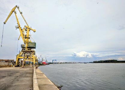 Romania port river