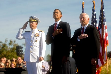 US Navy 100911-D-7203C-008 President Obama at Pentagon Memorial photo