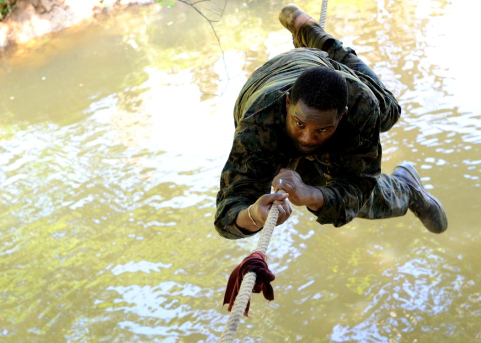 US Navy 100911-N-4153W-459 Gunnery Sgt. Sterling Graham, assigned to the U.S. Marine Ground Combat Element, 1st Platoon, Alpha Company, 2nd Amphibi