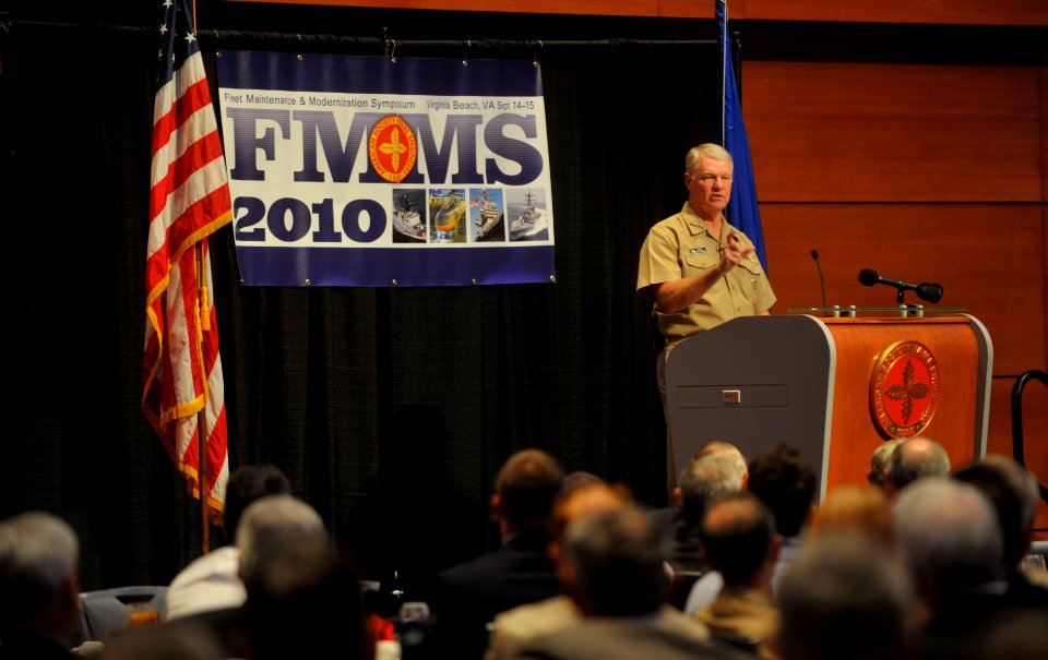 US Navy 100914-N-3548M-092 Adm. Gary Roughead speaks at a symposium