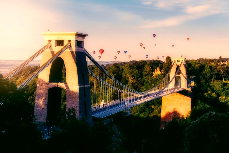 Hot air balloons travel
