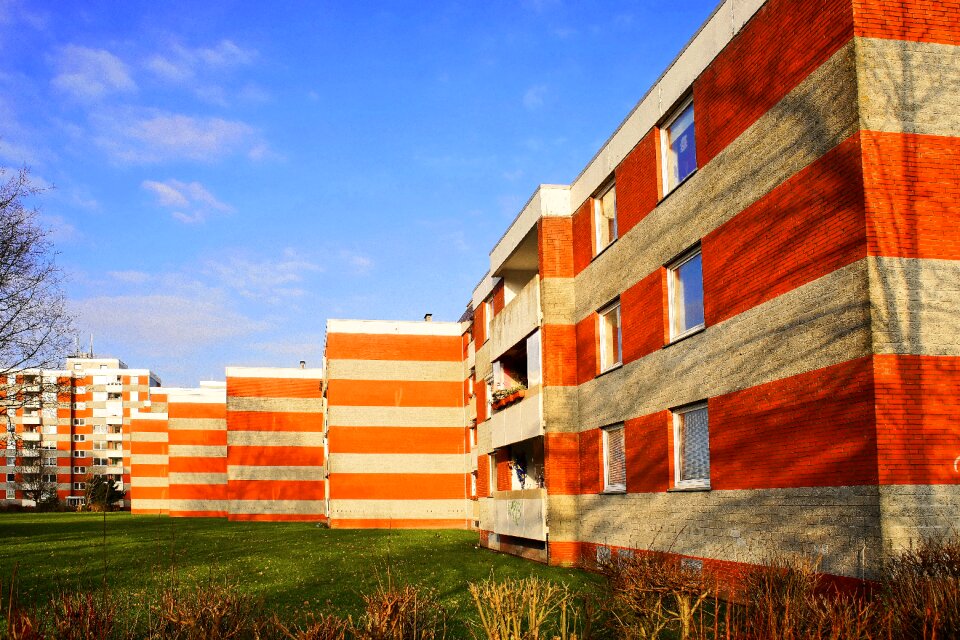 Sky clouds apartments