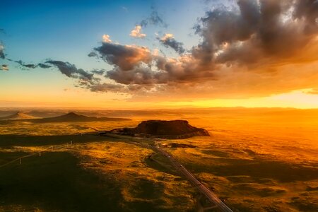 Mesa desert prairie photo