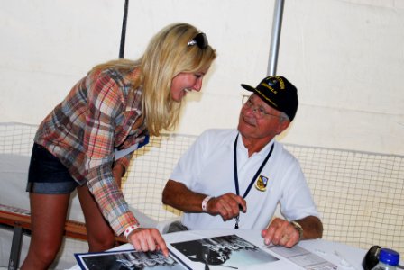 US Navy 101022-N-8102J-044 Retired Cmdr. Alfred 'A' Taddeo, an original member of the U.S. Navy flight demonstration team