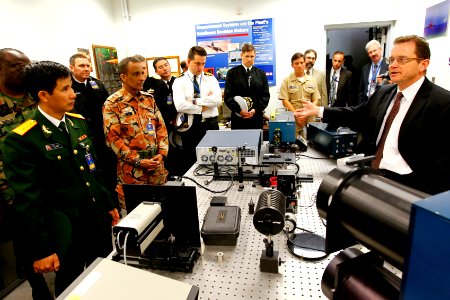 US Navy 101026-N-8863V-615 Nineteen foreign naval attaches toured NSWC Corona, the Navy's newest federal lab photo
