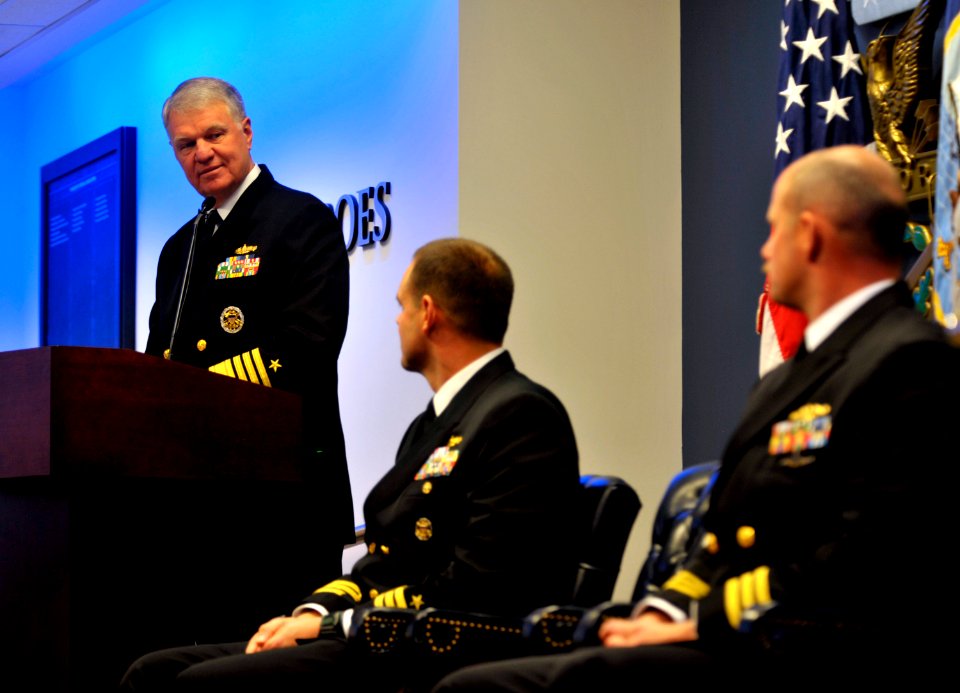 US Navy 101103-N-8273J-015 Chief of Naval Operations (CNO) Adm. Gary Roughead delivers remarks during the Vice Adm. James B. Stockdale Leadership A