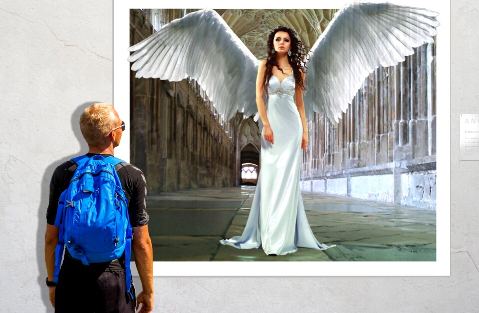 Admiration angel mural