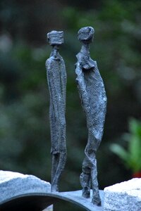 Sculpture pair abstract