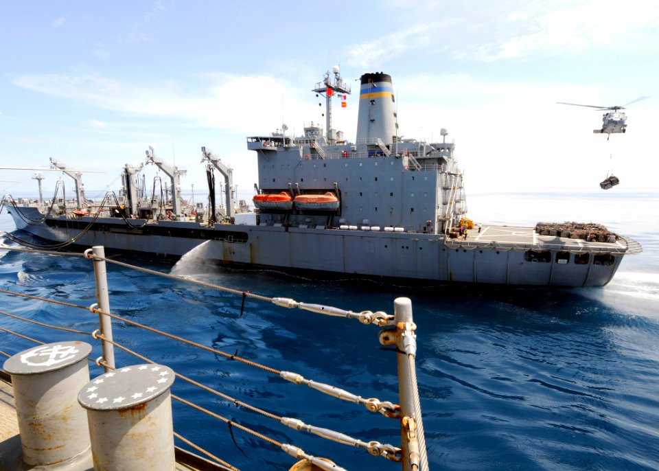 US Navy 101119-N-3729D-123 The Military Sealift Command fleet replenishment oiler USNS Pecos (T-AO 197